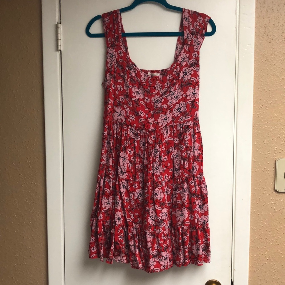Band of Gypsy’s red floral dress